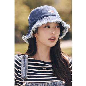 [장원영PICK] 공용 헤리티지 프린지 데님 버킷햇 T32E7AHT05TMT2 TOMMY JEANS