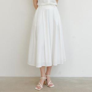 줄리아 플리츠 스커트_화이트 / JULIA PLEATS SKIRT_WHITE