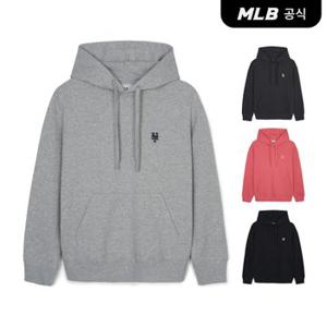 [코리아공식] [MLB] 베이직 스몰로고 오버핏 후드티 (4 COLOR)