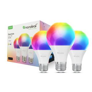 나노리프 Essentials Matter Smart A19 E26 Bulb 인테리어 스마트 전구 3팩 패키지