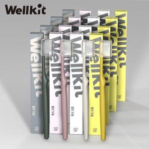 [Wellkit] 웰킷 핏솔 친환경 PLA 칫솔 프리미엄 치과칫솔 시원한 미세모 작은헤드 20개 셋트