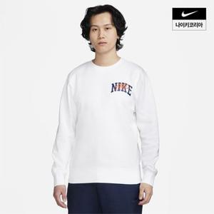 맨즈 나이키 클럽 플리스 긴팔 크루넥 스웻셔츠 NIKE FV4446-100