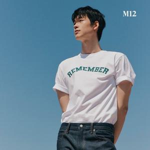 M12 24SS 남성 USA코튼®100% 레터링 티셔츠 5종