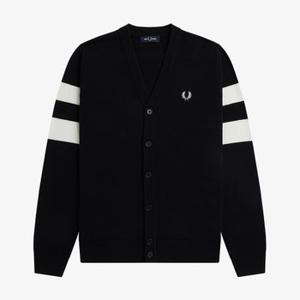 [플랫폼+] 프레드페리 공용 팁드 슬리브 가디건 Tipped Sleeve Cardigan AFPM2335534 3종 택1