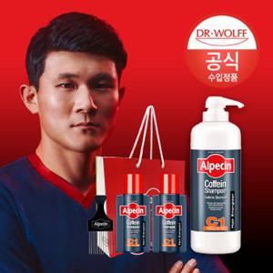 [1,400ml] 알페신 카페인 샴푸 C1 (모발 강화) 1250ml 대용량 + 75ml x 2