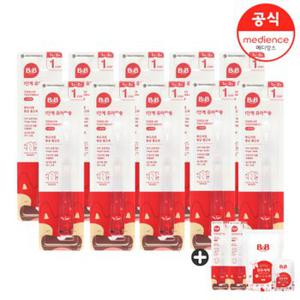 비앤비 유아 칫솔 1단계 10+2입 (6개월~24개월) + 800ml 세제 1입+50ml 세제 1