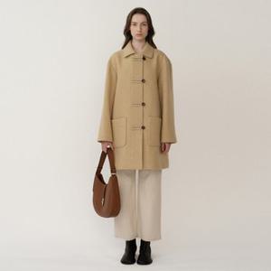 PF23 알파카 Jeanne Half Coat Camel