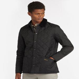 [23FW][Barbour] 남성 블랙 Heritage Liddesdale 퀼팅 자켓 URJA3F119BK