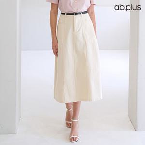 [ab.plus] 베이직 벨트SET A라인 롱 스커트 (LSY5MS82A)