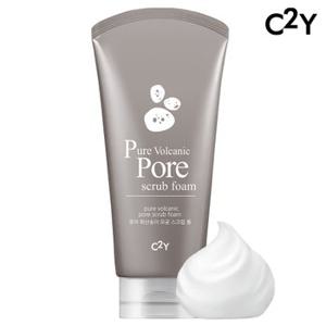 C2Y 퓨어 화산송이 모공 스크럽 퍼펙트휩 폼클렌징 120ml