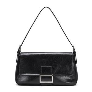 [레이브] Wrinkle Leather Luke Bag in Black VX1MG105-10