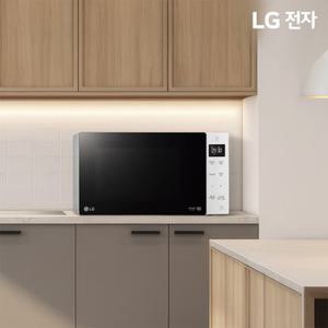 LG전자 전자레인지 MW23GD 23L 1000W 출력조절 스마트인버터 판넬 터치 블랙 화이트