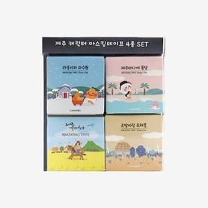 아트박스/제주애퐁당 제주 캐릭터 마스킹테이프 4종 SET