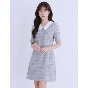 로엠 카라 트위드 2in1 원피스(2colors)_RMOWE25R17