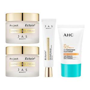 [쟈스] 엑토인 맨얼굴 크림 55ml x2 + 30ml + AHC 아쿠아 선크림 50ml (S10640387)