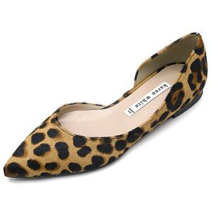 [카렌화이트]Leopard shoes_kw1236_1cm_플랫