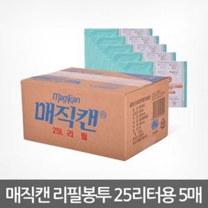 매직캔 휴지통 리필봉투 280 리필  5개입 280R5G