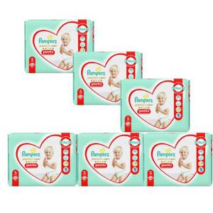 [3세트]유럽산 기저귀  프리미엄케어 팬티 3 4 5 6 단계 pampers 바우처  팬티5단계