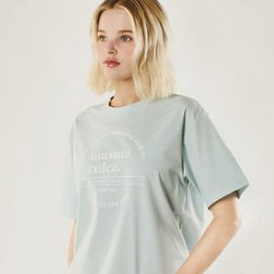 circle symbol cool cotton T-shirt _Baby Blue