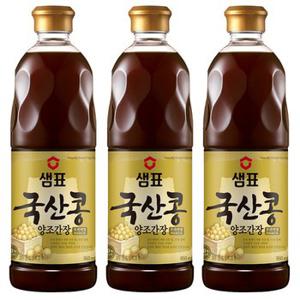 샘표 국산콩 간장 프리미엄 860ml 3병 코스트코