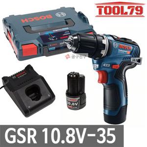 보쉬 GSR10.8V-35 충전 드릴 드라이버 10.8V 3.0Ah*2개 헤드 길이 154mm 브러쉬리스 2단 기어