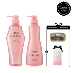 [부스스한 모발]에어리 플로우샴푸500ml+트리트먼트500g [기프트박스 + 미니브러쉬 증정]