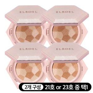 엘로엘 NEW 블렌딩 콤팩트 쿠션 12.5g 핑크 x 2개_ELROEL