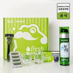 도루코X참이슬 면도 에디션 (면도기+면도날 총5입+클렌징폼+소주잔2P)