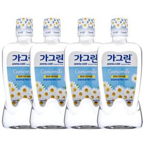 가그린 구강 청결제 카모마일 750ml X 4개 무료배송