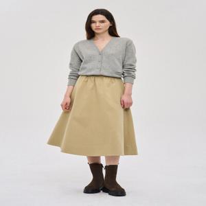 백 밴딩 플레어 스커트
