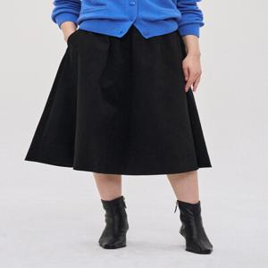 백 밴딩 플레어 스커트