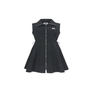 String Long Vest_BLACK