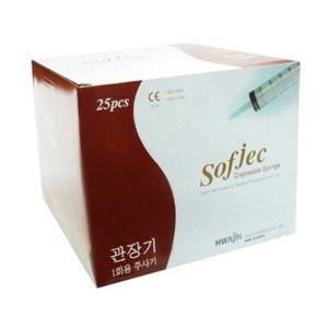 오픈메디칼 (세트상품) 화진 Sofjec 관장용주사기 60cc 무침 25개 x 12개 멸균