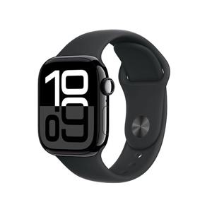 Apple 애플워치10 42mm, GPS(제트블랙 알루미늄, 블랙 스포츠밴드, S/M)-[MWWE3KH/A]