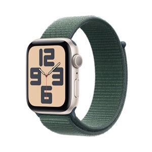 Apple 애플워치SE 44mm, GPS (스타라이트 알루미늄, 레이크 그린 스포츠루프, Regular)-[MXEW3KH/A]