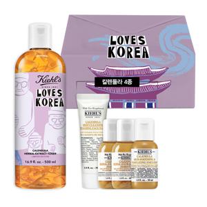 [단 독][추석 에디션] 키엘 칼렌듈라 꽃잎 토너 500ml 세트 (+칼렌듈라 4종 증정)