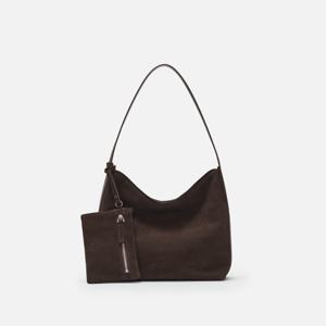 [로서울]Mini pulpy hobo bag Suede Chestnut