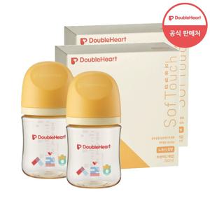 [더블하트] 3세대 160ml 헤리티지 트윈팩 (젖병2개/노꼭지) 1+1