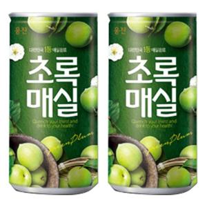 웅진 초록매실 180ml x 30캔 소캔 주스 과즙