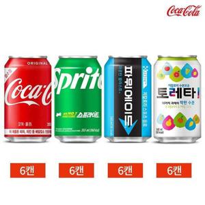 갤러리아_코카콜라 스프라이트 파워에이드 토레타 355ml 4종 24캔 세트