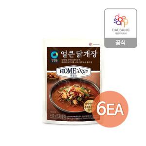 청정원 호밍스 얼큰 닭개장 450g x 6개