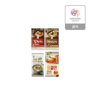 청정원 우동2종(가쓰오,김치)/칼국수/쫄면 4종 골라담기