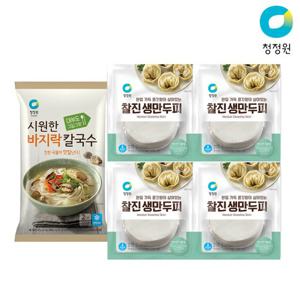 청정원 찰진생만두피270g x 4개+바지락칼국수366g