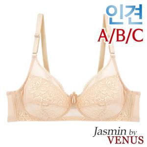 [자스민by비너스]인견 노와이어 풀컵 홑겹브라1종(JBR1308)80A~95C컵