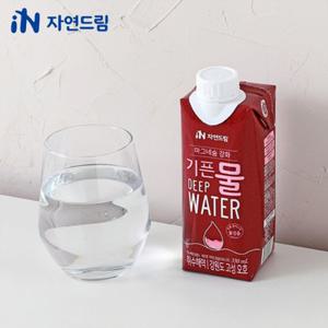 자연드림 마그네슘강화 기픈물 330ml x (18개입) (멸균종이팩생수/심층수)