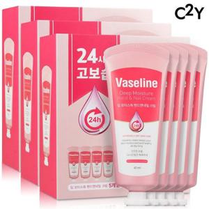 ♥200만개 판매♥ 바세린24h 퍼퓸 핸드크림 60ml 5개입 3개 (선물세트)_머스크향/ 주름개선