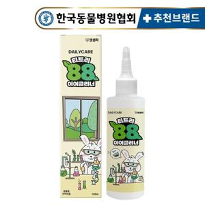 펫생각 티트리88% 천연 저자극 강아지 귀세정제 120ml