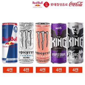 갤러리아_에너지드링크 레드불 몬스터 핫식스 5종 355ml x 20캔 세트