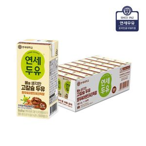 [연세두유] 뼈를 생각한 고칼슘 두유 호두&아몬드&진득찰 180mlX24팩