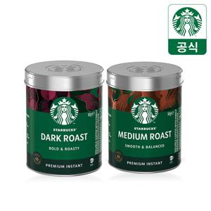 [스타벅스] 프리미엄 파우더 커피 아메리카노 캔 90g (다크/미디엄)